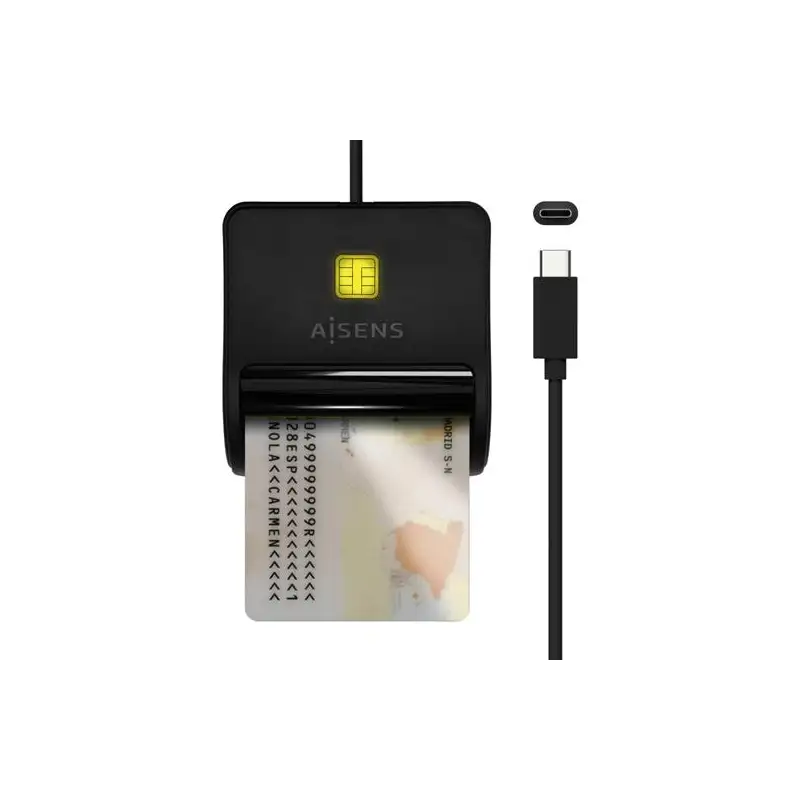 (ASCR-SN03C-BK) AISENS LECTOR DE TARJETAS INTELIGENTE DNI