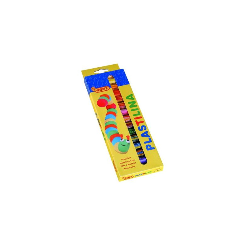 (90/15) JOVI PLASTILINA BARRA 15GR COLORES SURTIDOS ESTUCHE 15 UD