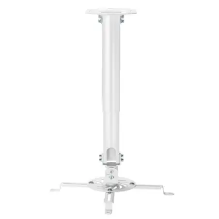 (CP04TSRE-133) AISENS SOPORTE UNIVERSAL GIRATORIO INCLINABLE Y EXTENSIBLE DE TECHO PARA PROYECTOR BLANCO