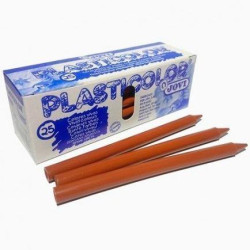 (92503) JOVI CERAS PLASTICAS CRAYONS STUDENT CAJA DE 25 MARRÓN CLARO
