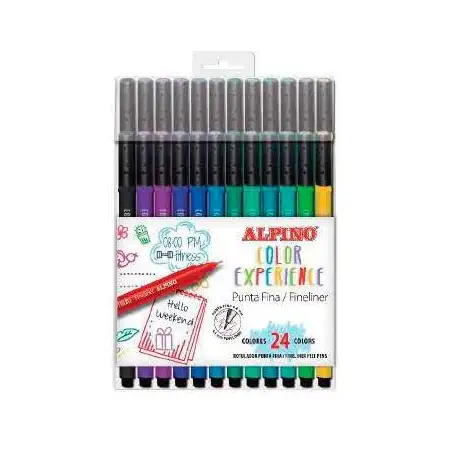 (AR001039) ALPINO ROTULADORES FINELINER COLOR EXPERIENCE ESTUCHE DE 24 C/SURTIDOS