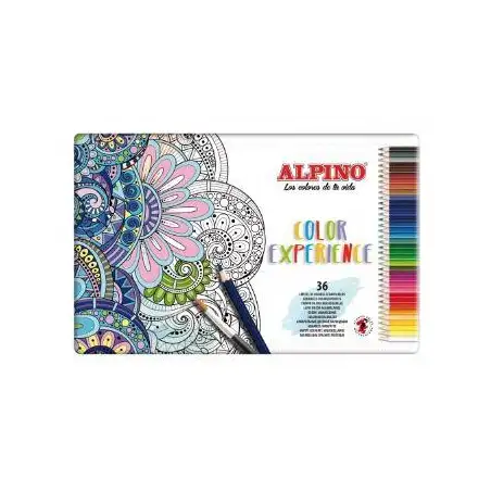 (AL000242) ALPINO LÁPICES DE COLORES EXPERIENCE ACUARELABLES 177MM C/SURTIDOS ESTUCHE METÁLICO 36 UD