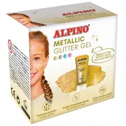 (DL000612) ALPINO GEL CON PURPURINA METALLIC GLITTER ORO