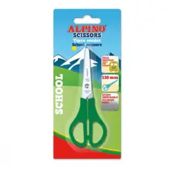 (PT0018) ALPINO TIJERAS SCHOOL 13CM BLISTER C/SURTIDOS
