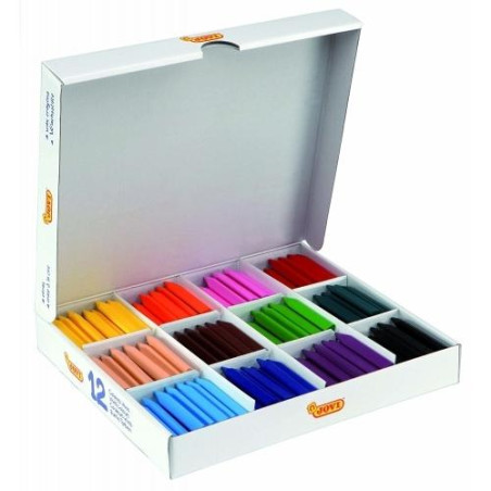 (979) JOVI CERAS JOVICOLOR TRIWAX 82MM COLORES SURTIDOS CAJA ECONÓMICA -300U-