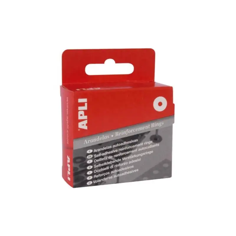 (0229) APLI ARANDELAS DE REFUERZO 13MM CAJA 240 UD TRANSLÚCIDAS