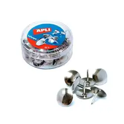 (11725) APLI CHINCHETAS NIQUELADAS CAJA DE 50 CAJA