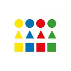 (00993) APLI GOMETS GEOMÉTRICOS PEQUEÑOS PERMANENTES COLORES SURTIDOS -BLISTER DE 12H-