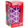 (11495) APLI GOMETS TRIANGULARES 20MM ROLLO LILA -ROLLO 2832 UNIDADES-