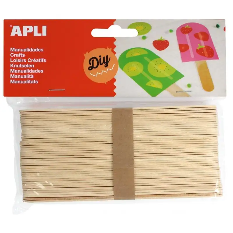 (13268) APLI PALO DE POLO 150X18MM COLOR MADERA NATURAL -40U-