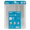 (16914) APLI FORRO DE LIBROS CON SOLAPA AJUSTABLE 300MM PP 75 MICRAS BLÍSTER 5 UD