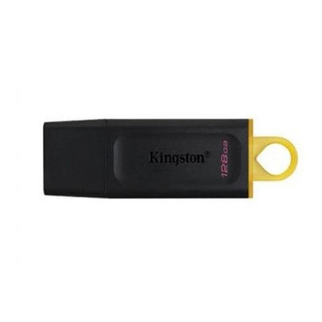 (DTX/128GB) KINGSTON PENDRIVE DATATRAVELER EXODIA 128GB C/TAPA PROTECTORA Y RANURA PARA COLGAR USB 3.2 NEGRO/AMARILLO