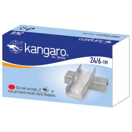 (KG2461M) KANGARO GRAPAS 24/6 CAJA 1000U