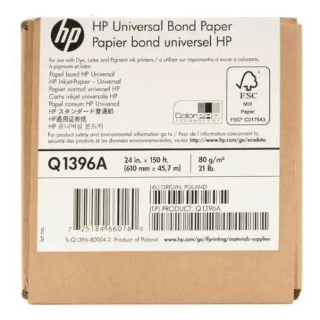 (Q1396A) HP PAPEL INKJET BOND 24/DESINGJET 120