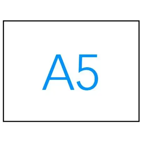 (01243) APLI ETIQUETAS ADHESIVAS 210X148MM A5 INKJET/LÁSER C/RECTOS 1 X 200H BLANCO