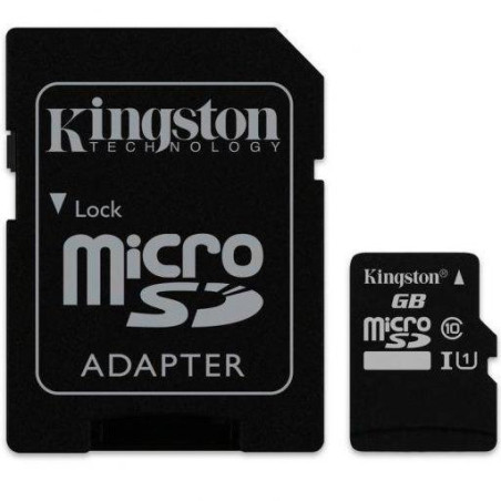 (SDCS2/64GB) KINGSTON TARJETA DE MEMORIA MICRO SDHC CANVAS SELECT 64GB C/ADAPTADOR
