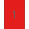 (01601) APLI ETIQUETAS ADHESIVAS 210X297MM INKJET/LÁSER C/RECTOS 1 X 20H ROJO