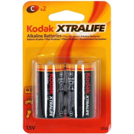 (KDXLR14PB2) KODAK PILAS EXTRALIFE ALCALINAS C - LR14 - PACK 2 UDS