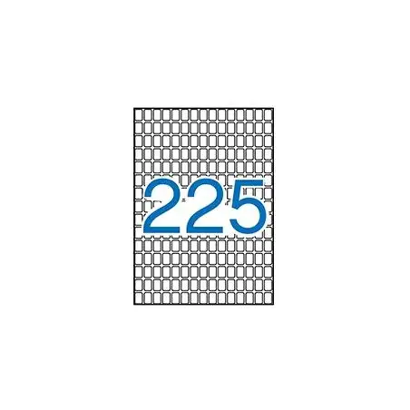 (01857) APLI ETIQUETAS ADHESIVAS 8X12MM MANUAL/IMPRESIÓN C/ROMOS 225 X 15H A5 BLANCO