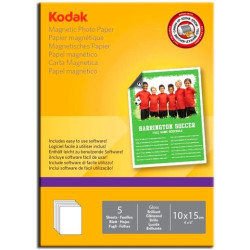 (5740020) KODAK PAPEL PHOTO MAGNETICO 10X15 -PACK 5 HOJAS-