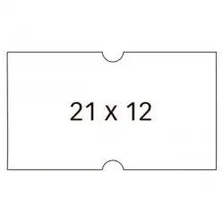 (100910) APLI ETIQUETAS PARA ETIQUETADORA DE PRECIOS 21X12MM C/RECTOS 6 ROLLOS DE 1000 BLANCO