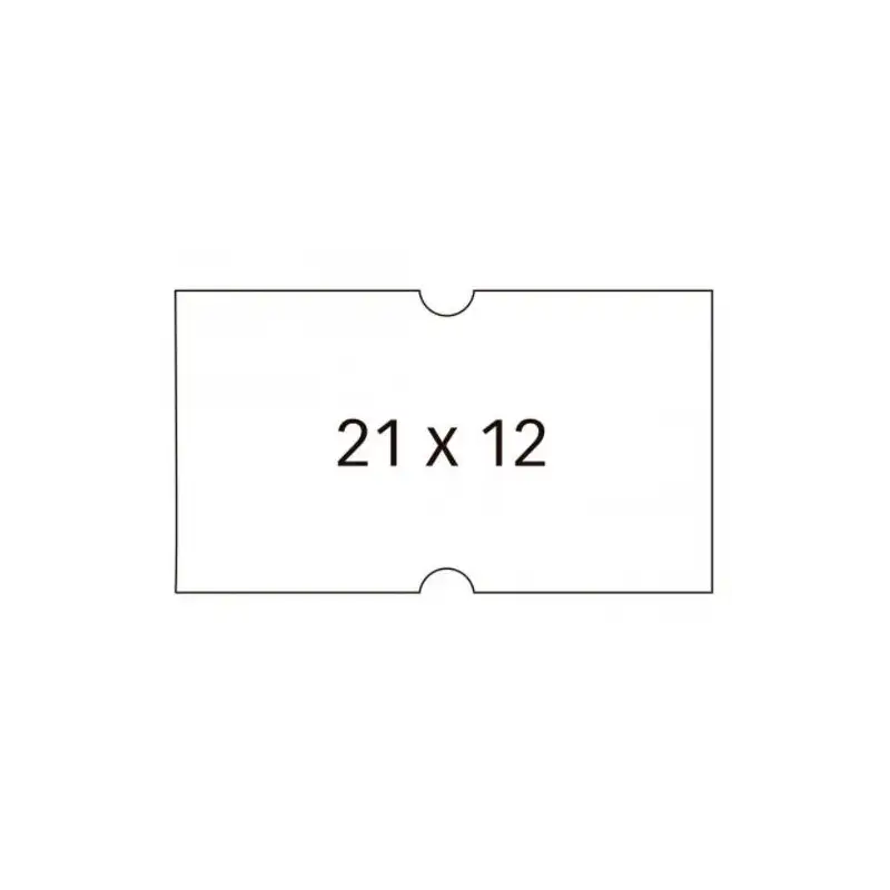 (100910) APLI ETIQUETAS PARA ETIQUETADORA DE PRECIOS 21X12MM C/RECTOS 6 ROLLOS DE 1000 BLANCO