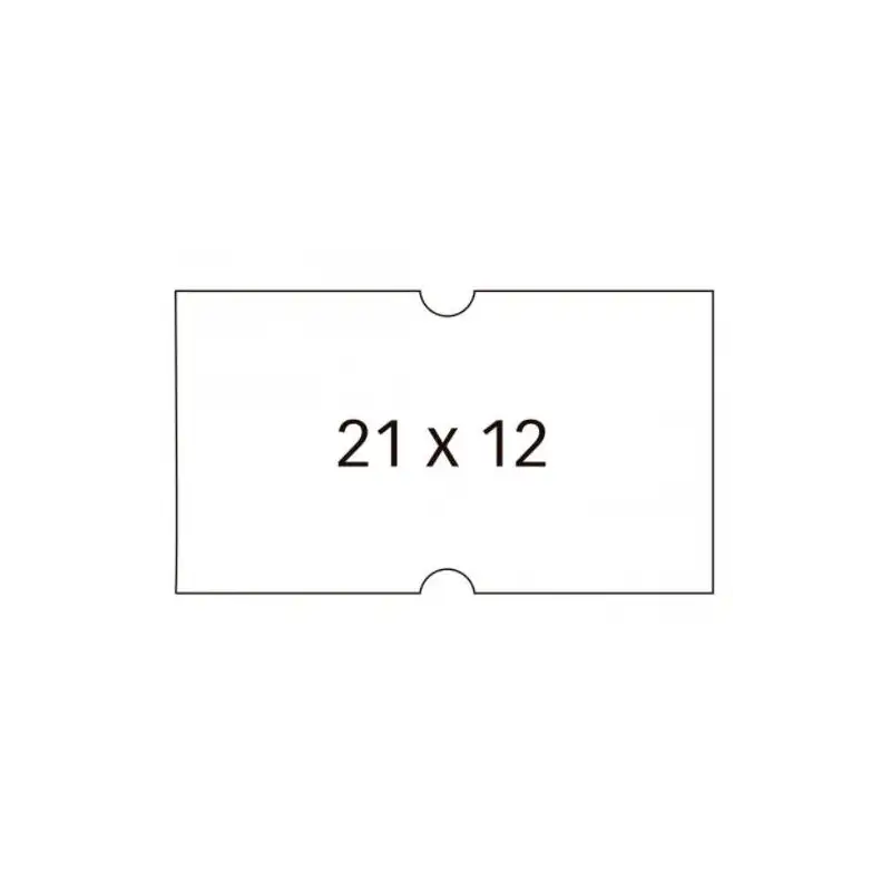 (100911) APLI ETIQUETAS REMOVIBLES PARA ETIQUETADORA DE PRECIOS 21X12MM C/RECTOS 6 ROLLOS DE 1000 BLANCO