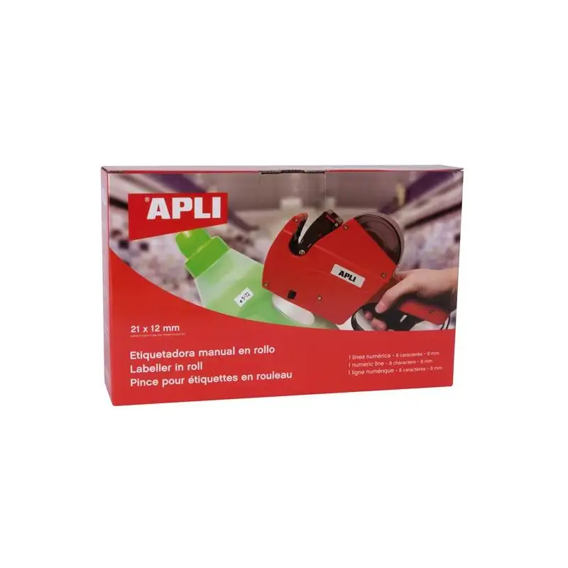 (101418) APLI ETIQUETADORA PRECIOS 1 LÍNEA PARA ETIQUETAS 8 CARACTERES