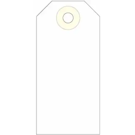 (121372) APLI ETIQUETAS COLGANTES C/ARANDELA 80X38MM CAJA DE 1000 CREMA