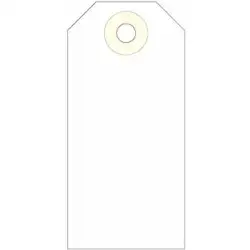 (121374) APLI ETIQUETAS COLGANTES C/ARANDELA 100X51MM CAJA DE 1000 CREMA