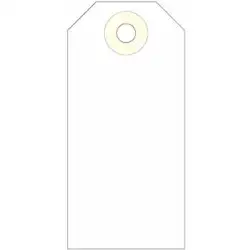 (121375) APLI ETIQUETAS COLGANTES C/ARANDELA 120X57MM CAJA DE 1000 CREMA