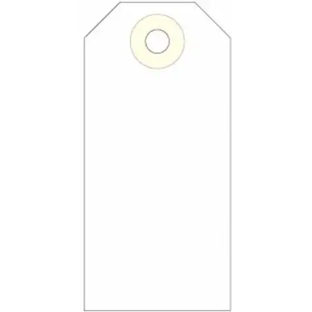 (121375) APLI ETIQUETAS COLGANTES C/ARANDELA 120X57MM CAJA DE 1000 CREMA