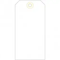 (121376) APLI ETIQUETAS COLGANTES CON ARANDELA 125X63MM CAJA DE 1000 CREMA