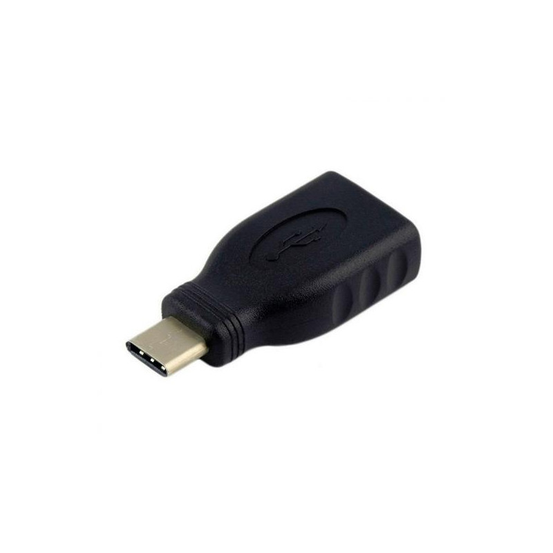 (A108-0323) AISENS ADAPTADOR USB 3.1 GEN1 5GBPS 3A TIPO USB-C/M - A/H NEGRO
