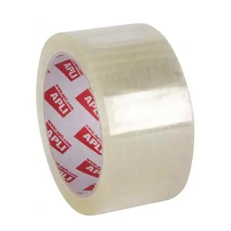 (11590) APLI PRECINTO PREMIUM SIN RUIDO PVC SOLVENTE 32 MICRAS ROLLO 48MMX66M TRANSPARENTE