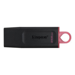 (DTX/256GB) KINGSTON PENDRIVE DATATRAVELER EXODIA 256GB C/TAPA PROTECTORA Y RANURA PARA COLGAR USB 3.2 NEGRO/ROSA
