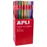 (13643) APLI PAPEL DE REGALO METALIZADO ROLLO 70CM X 2M COLORES SURTIDOS