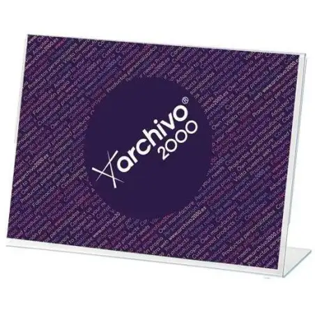 (11004 CS TP) ARCHIVO 2000 EXPOSITOR SOBREMESA EN FORMA DE L DIN A4 HORIZONTAL 65X300X215 MM