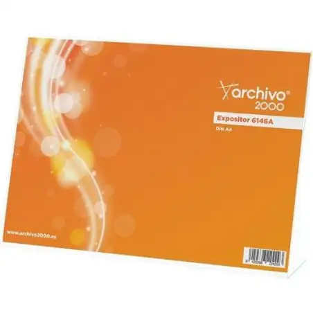 (6146A CS TP) ARCHIVO 2000 EXPOSITOR SOBREMESA ARCHIVO 2000 "PREMIUM" EN FORMA DE L DIN A4 HORIZONTAL ESPESOR 3 MM 65X300X215 MM