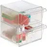 (6702 CS TP) ARCHIVO 2000 ORGANIZADOR ARCHICUBO 2 CAJONES 190X150X150 MM CRISTAL TRANSPARENTE