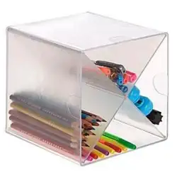 (6703 CS TP) ARCHIVO 2000 ORGANIZADOR ARCHICUBO DIVISOR EN ASPA 4 COMPARTIMENTOS 150X150X150MM CRISTAL TRANSPARENTE
