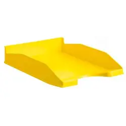 (742 AM) ARCHIVO 2000 BANDEJA APILABLE EN 3 POSICIONES FONDO LISO DIN A4 Y FOLIO 345X255X60 MM AMARILLA