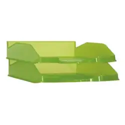 (742 KW TL) ARCHIVO 2000 BANDEJA APILABLE EN 3 POSICIONES FONDO LISO DIN A4 Y FOLIO 345X255X60 MM KIWI TRASLÚCIDO