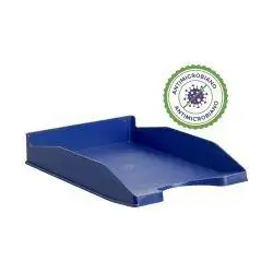 (742AM AZ) ARCHIVO 2000 BANDEJA ANTIMICROBIANO APILABLE EN 3 POSICIONES FONDO LISO DIN A4 Y FOLIO 345X255X60 MM AZUL