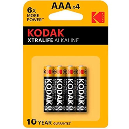 (KDXLR3P4B) KODAK PILAS EXTRALIFE ALCALINA 4UD LR03 AAA BLISTER