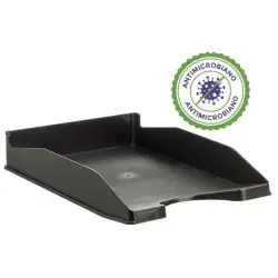 (742AM NE) ARCHIVO 2000 BANDEJA ANTIMICROBIANA APILABLE EN 3 POSICIONES FONDO LISO DIN A4 Y FOLIO 345X255X60 MM NEGRO