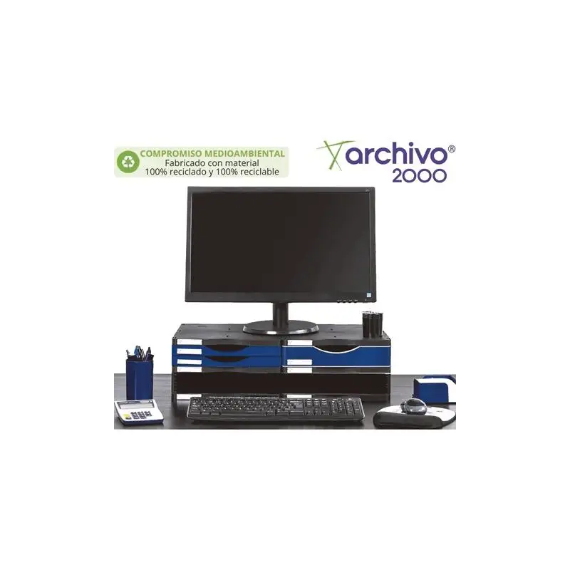 (6522M1 AZ) ARCHIVO 2000 SOPORTE MONITOR ERGONÓMICO SOSTENIBLE