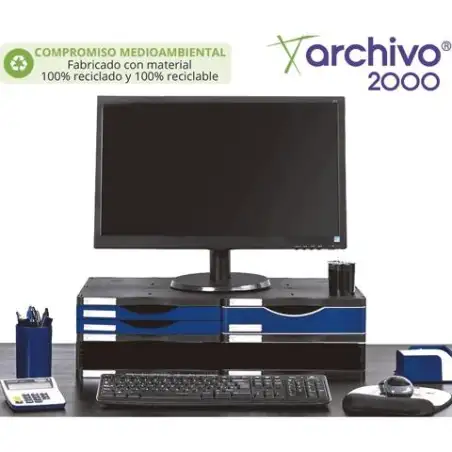 (6522M1 AZ) ARCHIVO 2000 SOPORTE MONITOR ERGONÓMICO SOSTENIBLE