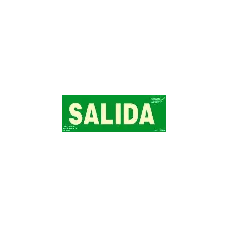 (6170-06H VE) ARCHIVO 2000 PACK DE 2 SEÑALES "SALIDA" 300X105 PVC VERDE