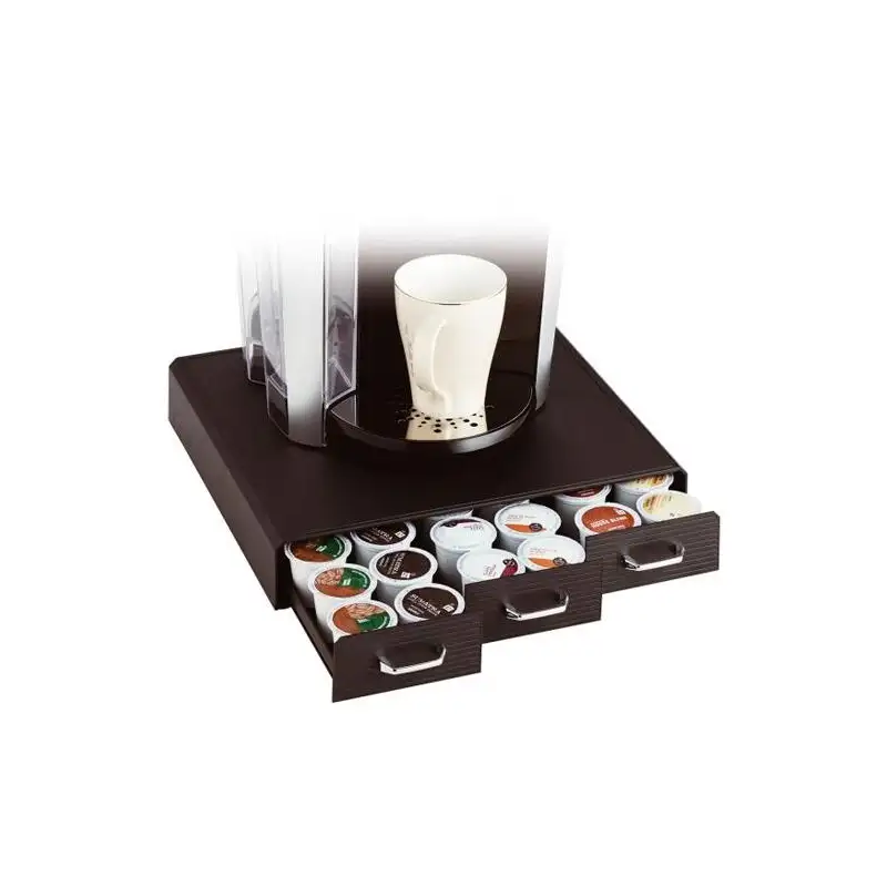 (CD902 NE) ARCHIVO 2000 ORGANIZADOR LA HORA DEL CAFÉ CON 3 CAJONES PARA ALMACENAJE DE CÁPSULAS NEGRO